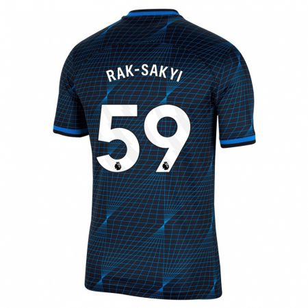 Kandiny Enfant Maillot Sam Rak-Sakyi #59 Bleu Foncé Tenues Extérieur 2023/24 T-Shirt