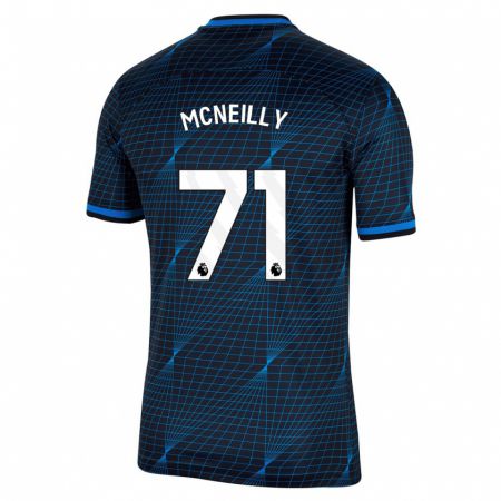 Kandiny Enfant Maillot Donnell Mcneilly #71 Bleu Foncé Tenues Extérieur 2023/24 T-Shirt