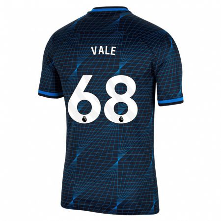 Kandiny Enfant Maillot Harvey Vale #68 Bleu Foncé Tenues Extérieur 2023/24 T-Shirt