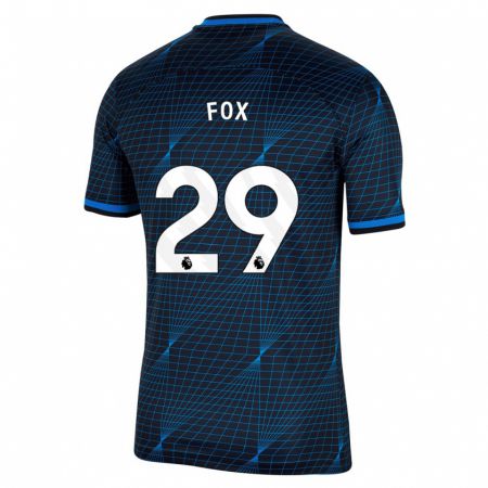 Kandiny Enfant Maillot Jorja Fox #29 Bleu Foncé Tenues Extérieur 2023/24 T-Shirt
