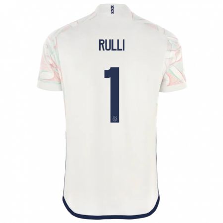 Kandiny Enfant Maillot Gerónimo Rulli #1 Blanc Tenues Extérieur 2023/24 T-Shirt
