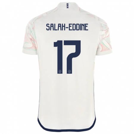 Kandiny Enfant Maillot Anass Salah-Eddine #17 Blanc Tenues Extérieur 2023/24 T-Shirt