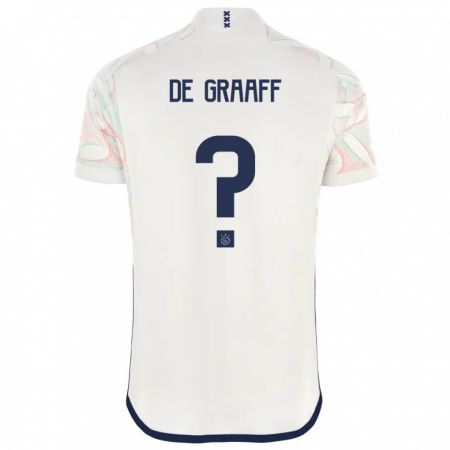 Kandiny Enfant Maillot Tom De Graaff #0 Blanc Tenues Extérieur 2023/24 T-Shirt