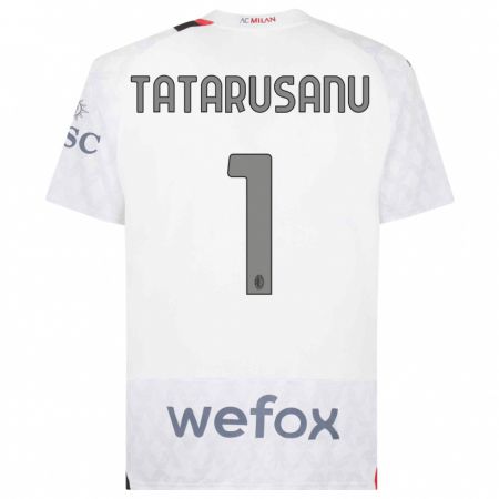 Kandiny Enfant Maillot Ciprian Tatarusanu #1 Blanc Tenues Extérieur 2023/24 T-Shirt