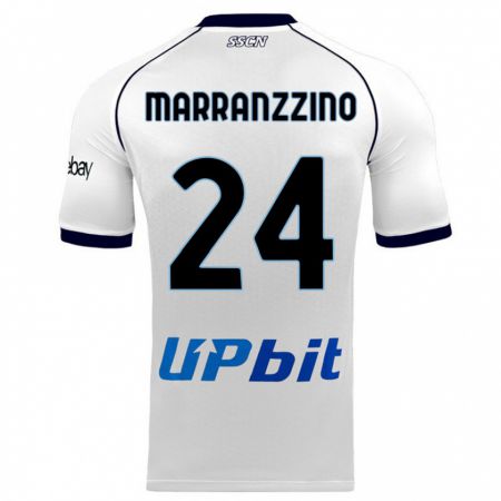 Kandiny Enfant Maillot Pasquale Marranzzino #24 Blanc Tenues Extérieur 2023/24 T-Shirt