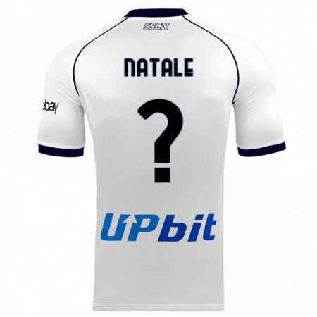 Kandiny Enfant Maillot Roberto Natale #0 Blanc Tenues Extérieur 2023/24 T-Shirt