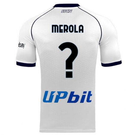 Kandiny Enfant Maillot Marco Merola #0 Blanc Tenues Extérieur 2023/24 T-Shirt