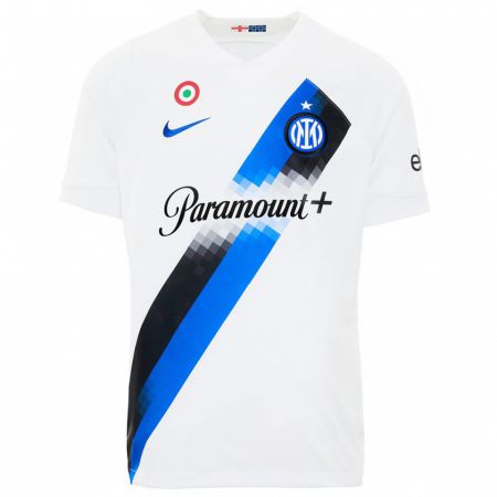 Kandiny Enfant Maillot Francesco Tommasi #12 Blanc Tenues Extérieur 2023/24 T-Shirt