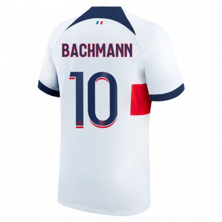 Kandiny Enfant Maillot Ramona Bachmann #10 Blanc Tenues Extérieur 2023/24 T-Shirt