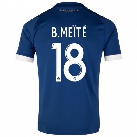 Kandiny Enfant Maillot Bamo Meïté #18 Bleu Foncé Tenues Extérieur 2023/24 T-Shirt