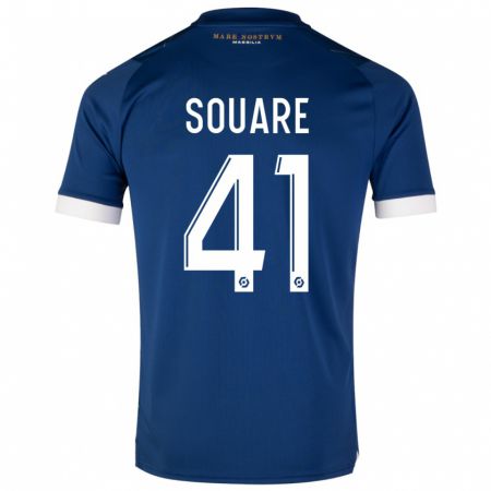 Kandiny Enfant Maillot Cheick Souare #41 Bleu Foncé Tenues Extérieur 2023/24 T-Shirt