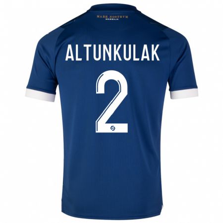 Kandiny Enfant Maillot Selen Altunkulak #2 Bleu Foncé Tenues Extérieur 2023/24 T-Shirt