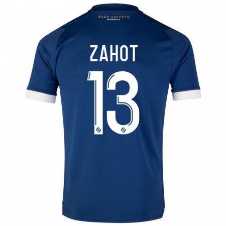 Kandiny Enfant Maillot Sarah Zahot #13 Bleu Foncé Tenues Extérieur 2023/24 T-Shirt