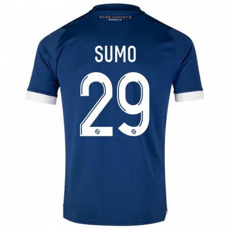 Kandiny Enfant Maillot Eva Sumo #29 Bleu Foncé Tenues Extérieur 2023/24 T-Shirt