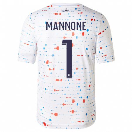 Kandiny Enfant Maillot Vito Mannone #1 Blanc Tenues Extérieur 2023/24 T-Shirt