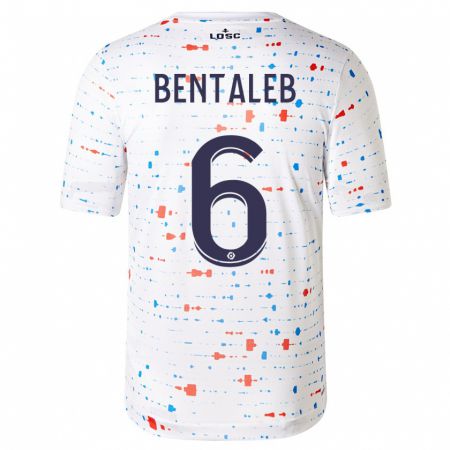 Kandiny Enfant Maillot Nabil Bentaleb #6 Blanc Tenues Extérieur 2023/24 T-Shirt