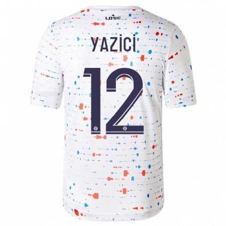 Kandiny Enfant Maillot Yusuf Yazici #12 Blanc Tenues Extérieur 2023/24 T-Shirt