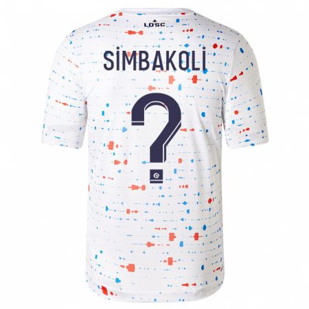 Kandiny Enfant Maillot Mamadou Simbakoli #0 Blanc Tenues Extérieur 2023/24 T-Shirt