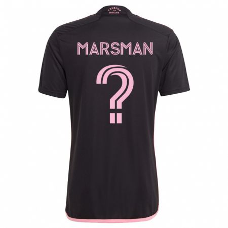 Kandiny Enfant Maillot Nick Marsman #0 Noir Tenues Extérieur 2023/24 T-Shirt