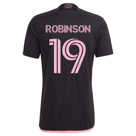 Kandiny Enfant Maillot Robbie Robinson #19 Noir Tenues Extérieur 2023/24 T-Shirt