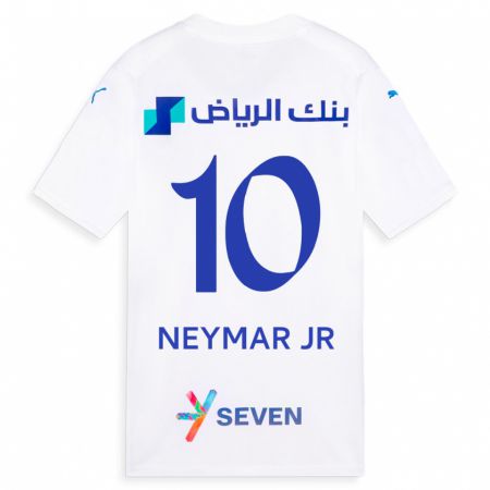 Kandiny Enfant Maillot Neymar #10 Blanc Tenues Extérieur 2023/24 T-Shirt