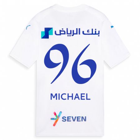 Kandiny Enfant Maillot Michael #96 Blanc Tenues Extérieur 2023/24 T-Shirt