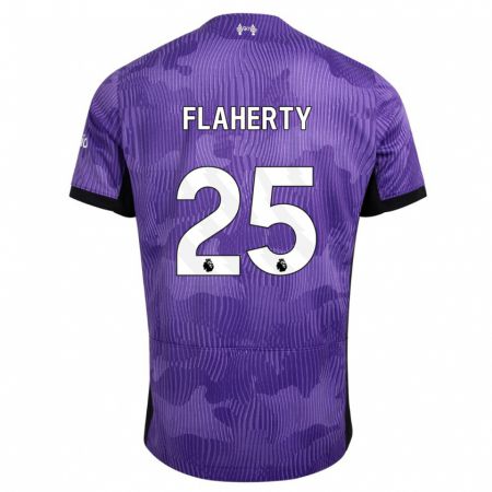 Kandiny Enfant Maillot Gilly Flaherty #25 Violet Troisieme 2023/24 T-Shirt
