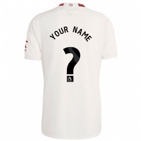 Kandiny Enfant Maillot Votre Nom #0 Blanc Troisieme 2023/24 T-Shirt