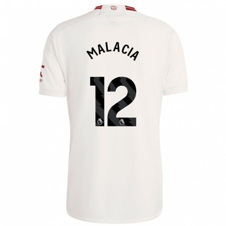 Kandiny Enfant Maillot Tyrell Malacia #12 Blanc Troisieme 2023/24 T-Shirt