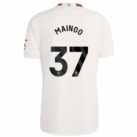 Kandiny Enfant Maillot Kobbie Mainoo #37 Blanc Troisieme 2023/24 T-Shirt
