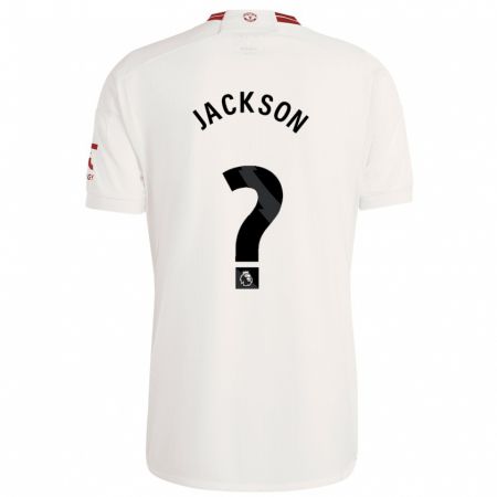 Kandiny Enfant Maillot Louis Jackson #0 Blanc Troisieme 2023/24 T-Shirt