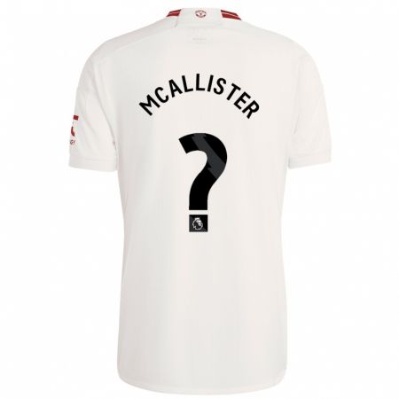 Kandiny Enfant Maillot Finley Mcallister #0 Blanc Troisieme 2023/24 T-Shirt