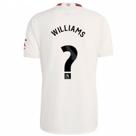 Kandiny Enfant Maillot Ethan Williams #0 Blanc Troisieme 2023/24 T-Shirt