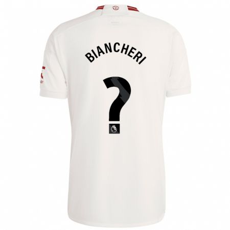 Kandiny Enfant Maillot Gabriele Biancheri #0 Blanc Troisieme 2023/24 T-Shirt