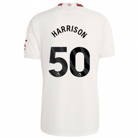 Kandiny Enfant Maillot Elyh Harrison #50 Blanc Troisieme 2023/24 T-Shirt