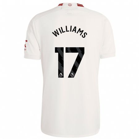 Kandiny Enfant Maillot Rachel Williams #17 Blanc Troisieme 2023/24 T-Shirt
