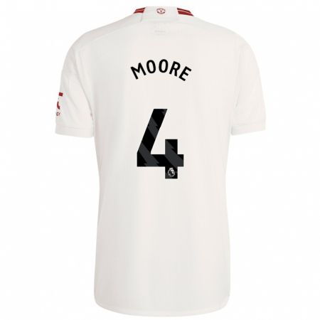 Kandiny Enfant Maillot Jade Moore #4 Blanc Troisieme 2023/24 T-Shirt