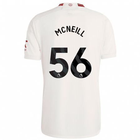 Kandiny Enfant Maillot Charlie Mcneill #56 Blanc Troisieme 2023/24 T-Shirt