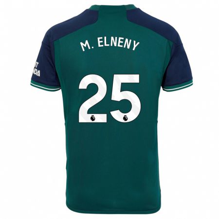 Kandiny Enfant Maillot Mohamed Elneny #25 Vert Troisieme 2023/24 T-Shirt