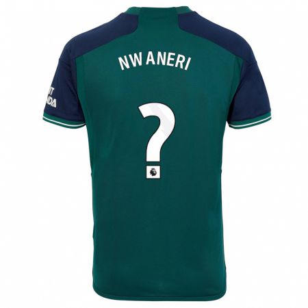 Kandiny Enfant Maillot Ethan Nwaneri #0 Vert Troisieme 2023/24 T-Shirt