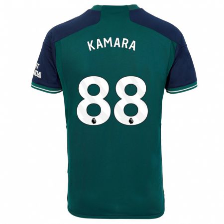 Kandiny Enfant Maillot Osman Kamara #88 Vert Troisieme 2023/24 T-Shirt