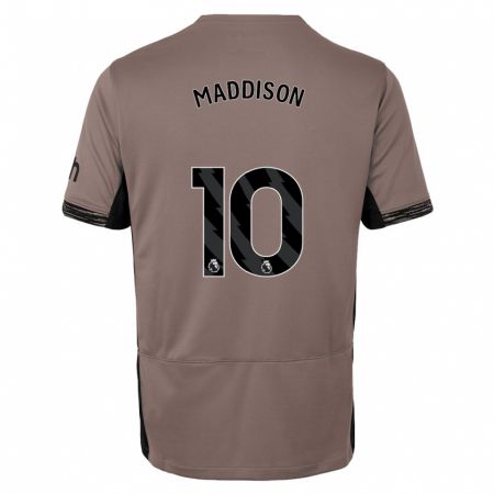 Kandiny Enfant Maillot James Maddison #10 Beige Foncé Troisieme 2023/24 T-Shirt