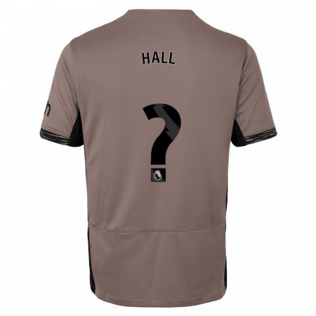 Kandiny Enfant Maillot Tyrese Hall #0 Beige Foncé Troisieme 2023/24 T-Shirt