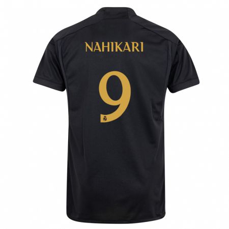 Kandiny Enfant Maillot Nahikari Garcia #9 Noir Troisieme 2023/24 T-Shirt