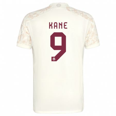 Kandiny Enfant Maillot Harry Kane #9 Blanc Cassé Troisieme 2023/24 T-Shirt