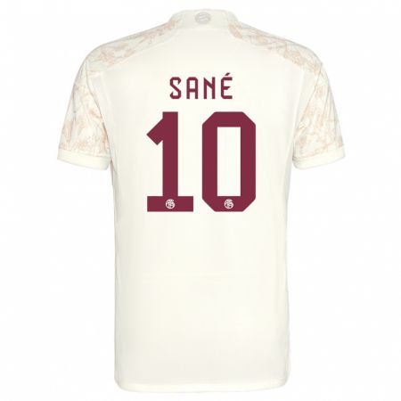 Kandiny Enfant Maillot Leroy Sané #10 Blanc Cassé Troisieme 2023/24 T-Shirt
