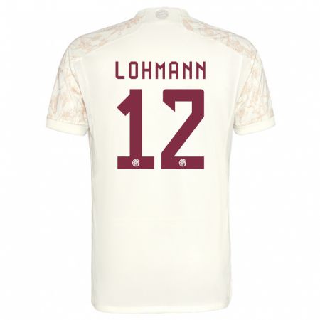 Kandiny Enfant Maillot Sydney Lohmann #12 Blanc Cassé Troisieme 2023/24 T-Shirt