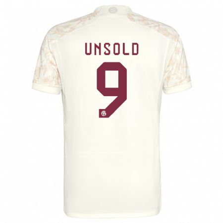 Kandiny Enfant Maillot Samuel Unsold #9 Blanc Cassé Troisieme 2023/24 T-Shirt
