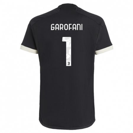 Kandiny Enfant Maillot Giovanni Garofani #1 Noir Troisieme 2023/24 T-Shirt