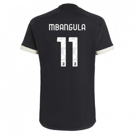 Kandiny Enfant Maillot Samuel Mbangula #11 Noir Troisieme 2023/24 T-Shirt